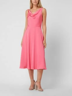 V By Vera Mont Cocktailkleid Aus Satin - Pink