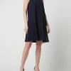 Vera Mont Cocktailkleid Mit Chiffonbesatz - Dunkelblau