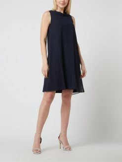 Vera Mont Cocktailkleid Mit Chiffonbesatz - Dunkelblau