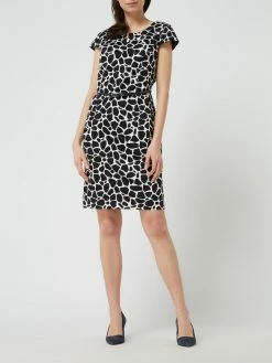 Montego Kleid Mit Animal-Print - Marineblau