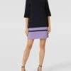 BOSS Minikleid Mit Kontraststreifen Modell 'Dastra' - Marineblau