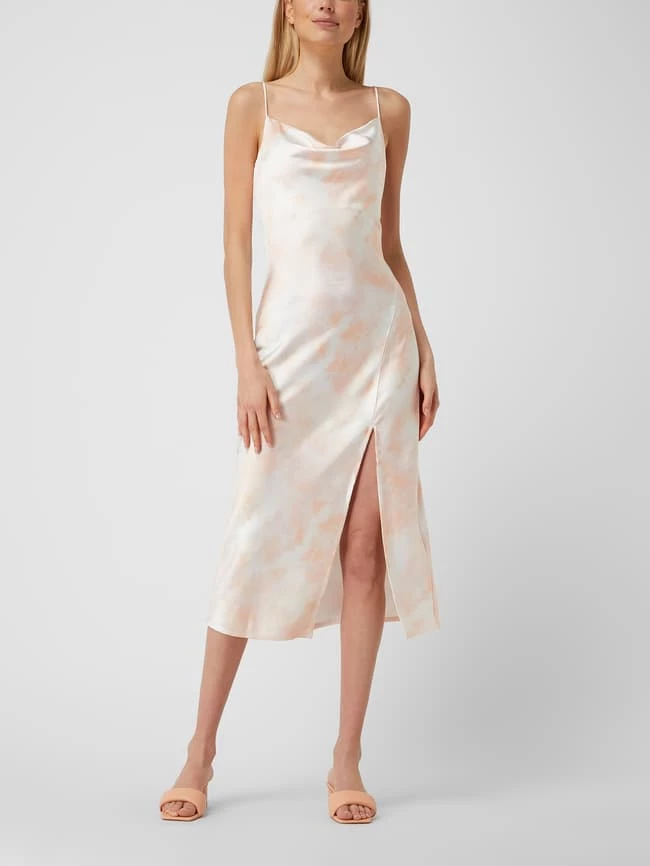 Gina Tricot Maxikleid Aus Satin Modell 'Sally' - Orange