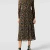 Montego Midikleid Mit Floralem Muster Modell 'Flower' - Schwarz