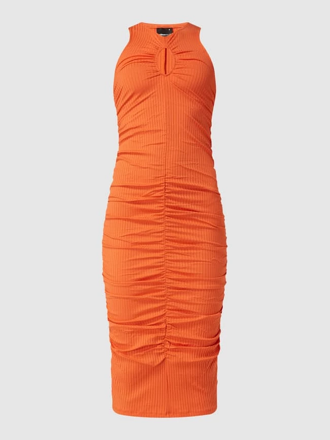 Gina Tricot Midikleid Mit Rippenstruktur Modell 'Ellen' - Orange – Bild 2