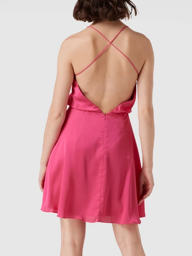 Unique Cocktailkleid In Wickel-Optik - Pink – Bild 5