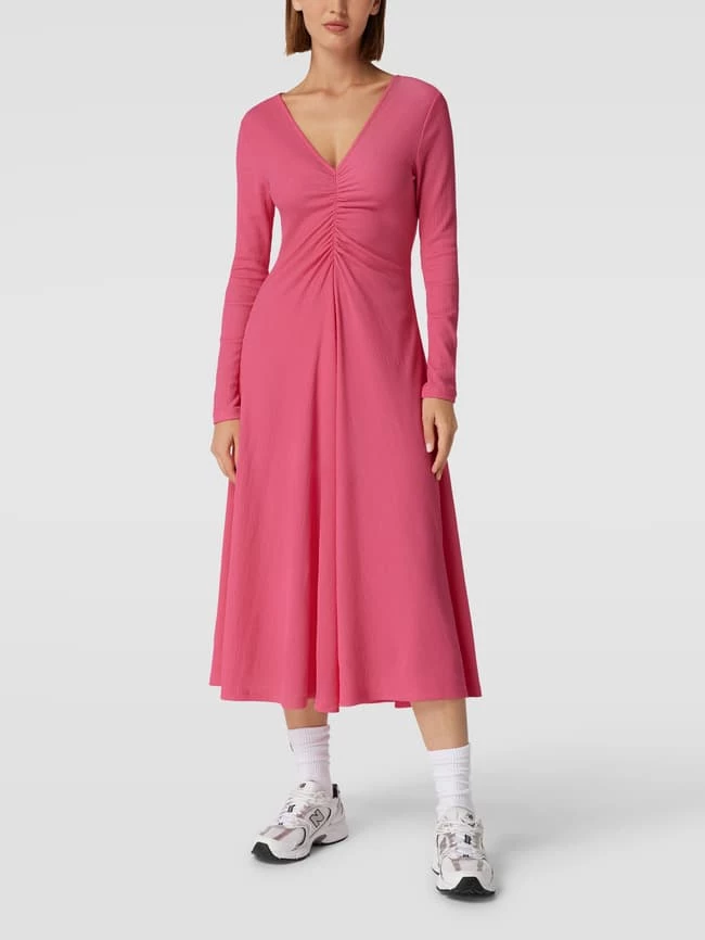 Mango Blusenkleid Mit V-Ausschnitt Modell 'DUNA' - Pink – Bild 4