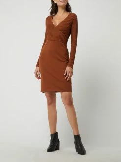 Esprit Collection Kleid Aus Viskosemischung - Cognac