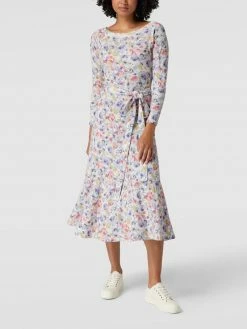 Polo Ralph Lauren Midikleid Mit Floralem Muster - Rosé