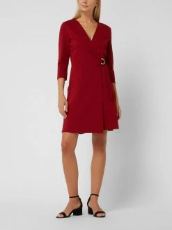 Pennyblack Wickelkleid Mit 3/4-Arm Modell 'Boretto' - Bordeaux Rot