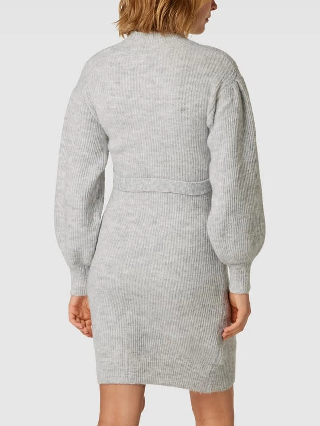 Mamalicious Umstands-Kleid Mit Taillenband Modell 'Lilly' - Hellgrau – Bild 5