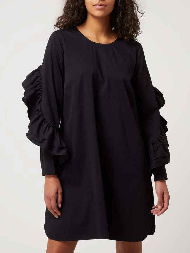 JUST FEMALE Kleid Mit Volants Modell 'Elly' - Schwarz – Bild 4