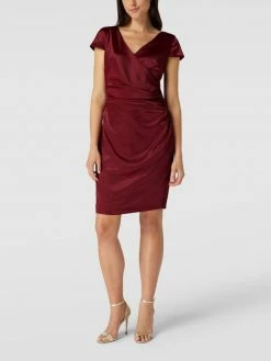 Paradi Cocktailkleid In Wickel-Optik - Rot