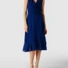 Paradi Cocktailkleid Mit Volants - Royalblau