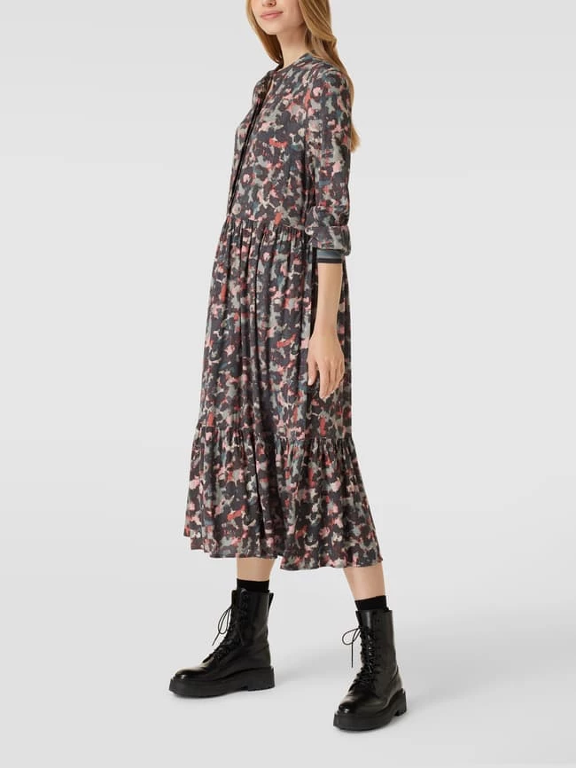 Jake*s Collection Midikleid Mit Allover-Muster - Pink – Bild 4