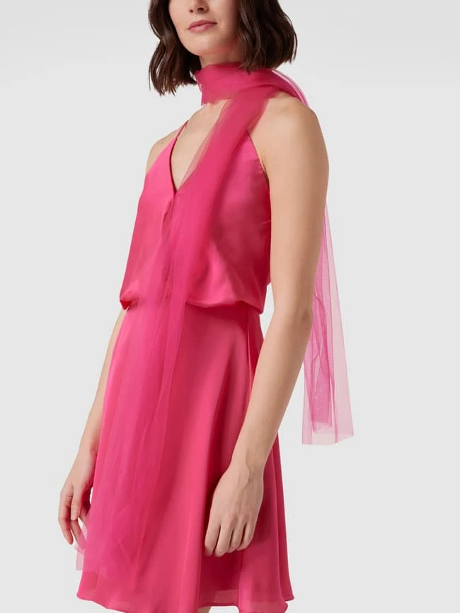 Unique Cocktailkleid In Wickel-Optik - Pink – Bild 3