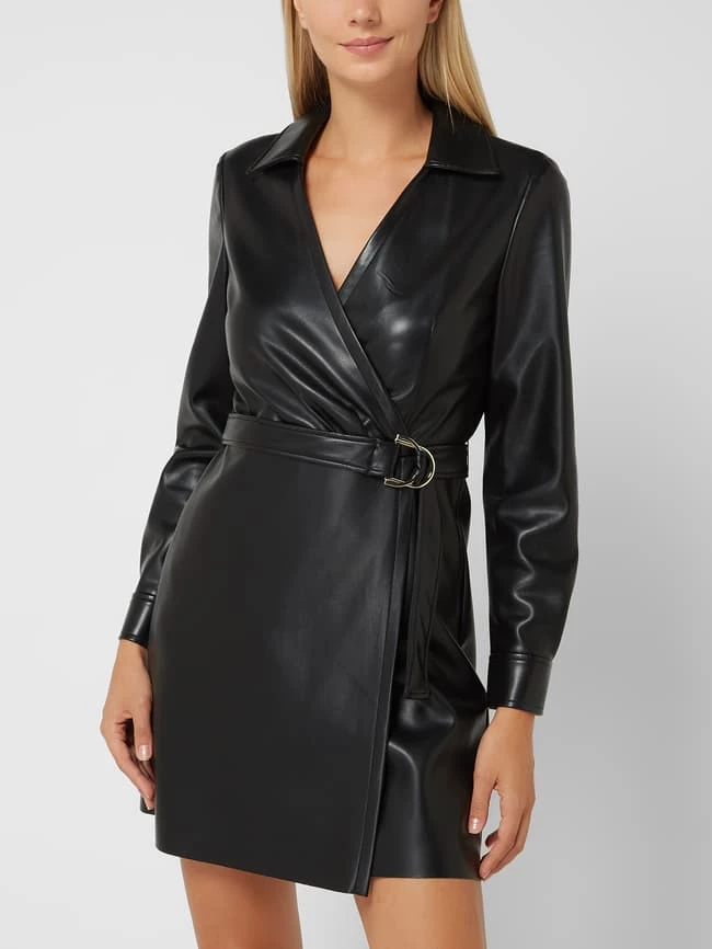 Pennyblack Minikleid In Leder-Optik Modell 'Riva' - Schwarz – Bild 4