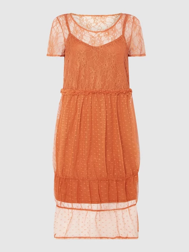 Vero Moda Curve PLUS SIZE Kleid Aus Spitze Modell 'Flake' - Terrakotta – Bild 2