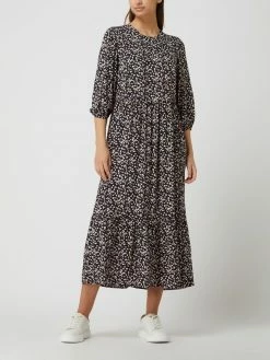 Montego Kleid Aus Viskose - Marineblau