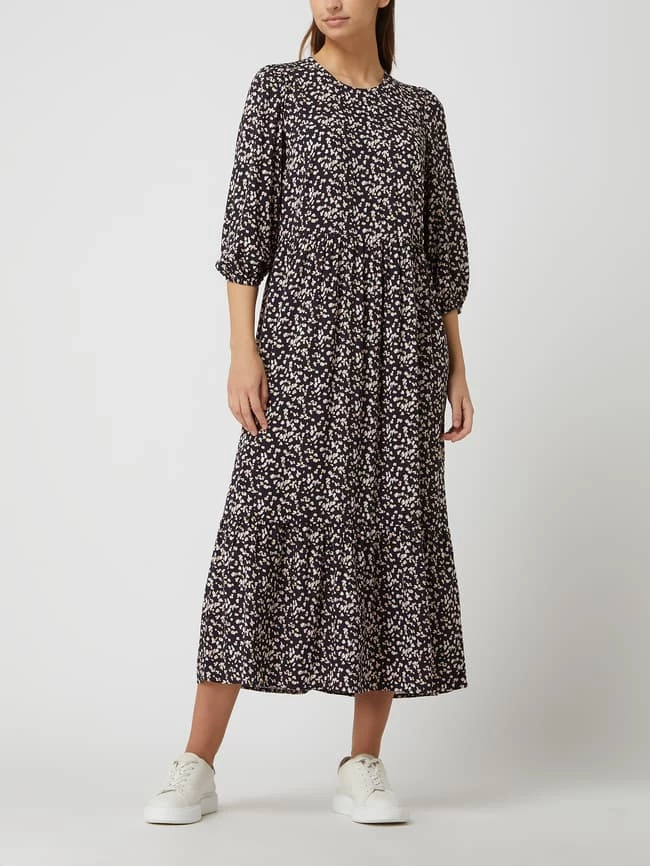 Montego Kleid Aus Viskose - Marineblau