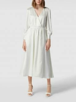 HUGO Midikleid In Wickel-Optik Modell 'Kemusia' - OCCASION CAPSULE - Offwhite