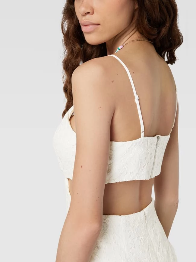 Bardot Minikleid Mit Floralen Lochstickereien Modell 'TILLIE' - Offwhite – Bild 3
