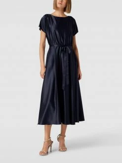 Swing Cocktailkleid Mit Taillenband - Marineblau