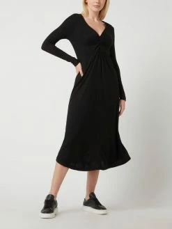 Mango Strickkleid Aus Viskosemischung Modell 'Palson' - Schwarz