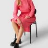 Marc Cain Midikleid Mit Stretch-Anteil - Pink