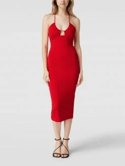 Bardot Midikleid Mit Neckholder Modell 'KIKI HALTER MIDI DRESS' - Rot