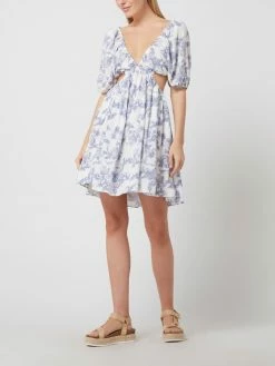 Bardot Minikleid Mit Cut Outs - Hellblau