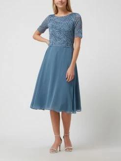 Vera Mont Cocktailkleid Im 2-in-1-Look - Rauchblau