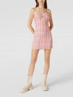 Bardot Minikleid Mit Neckholder Modell 'LEXI' - Pink Meliert