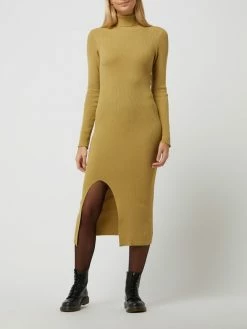 YAS Strickkleid Mit Rippenstruktur - Khaki