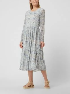 Vila Kleid Mit Ornamentalem Muster Modell 'Kesja' - Hellblau