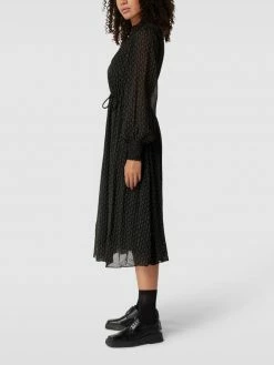 Jake*s Collection Kleid Mit Allover-Muster - Schwarz
