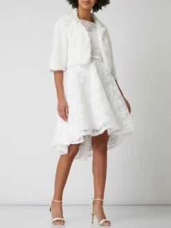 TROYDEN COLLECTION Brautkleid In Vokuhila-Passform - Offwhite