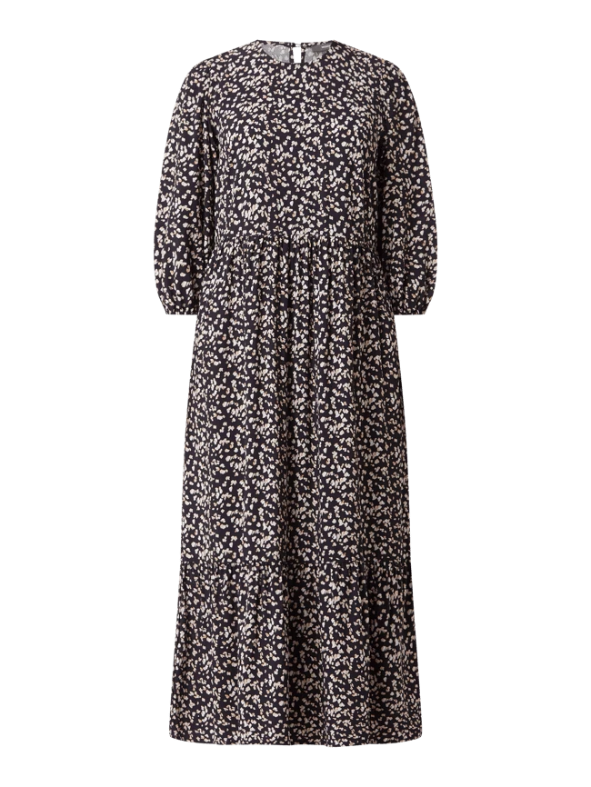 Montego Kleid Aus Viskose - Marineblau – Bild 2