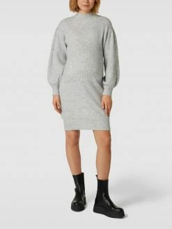 Mamalicious Umstands-Kleid Mit Taillenband Modell 'Lilly' - Hellgrau