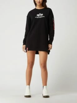 Alpha Industries Sweatkleid Mit Logo-Print - Schwarz