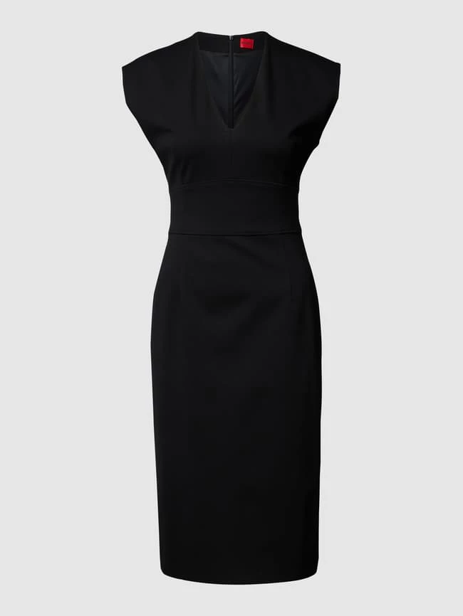 HUGO Etuikleid Mit Angeschnittenen Ärmeln Modell 'Kemanda' - Schwarz – Bild 2