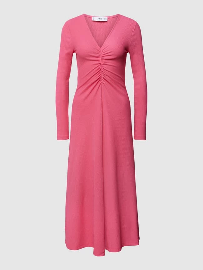 Mango Blusenkleid Mit V-Ausschnitt Modell 'DUNA' - Pink – Bild 2
