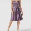 TROYDEN COLLECTION Cocktailkleid Aus Satin - Flieder