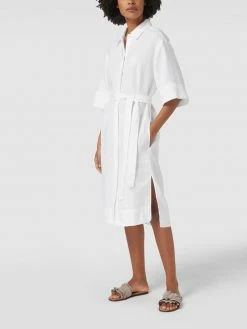 Marc O'Polo Blusenkleid Aus Leinen - Weiß