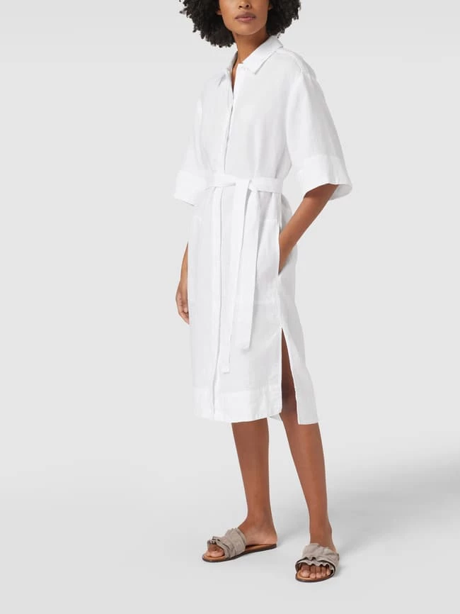 Marc O'Polo Blusenkleid Aus Leinen - Weiß