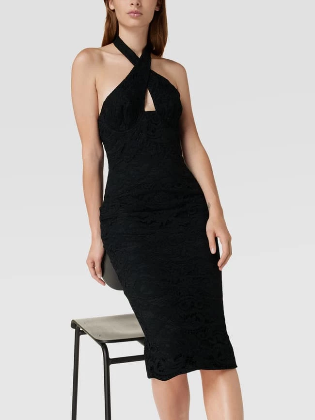 Bardot Minikleid Mit Neckholder Modell 'RIVIERA' - Schwarz – Bild 3