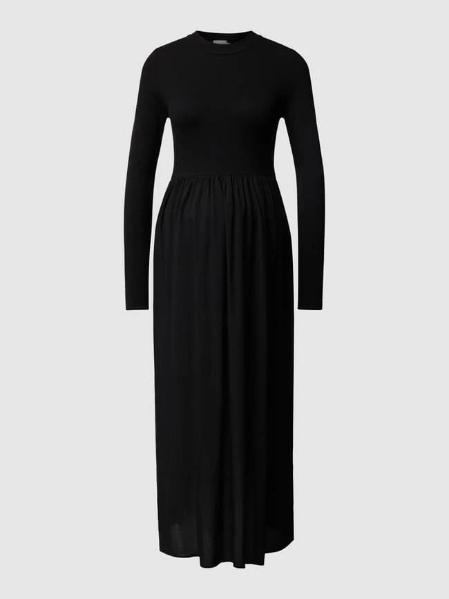 Mamalicious Umstands-Midikleid Mit Rundhalsausschnitt - Schwarz – Bild 2