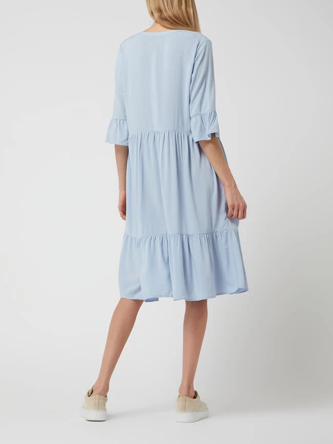 Soyaconcept Kleid Aus Viskose - Bleu – Bild 4