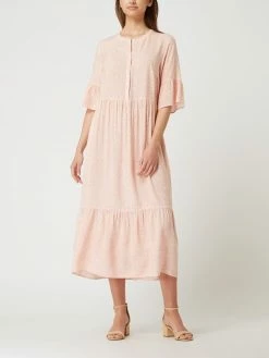 Montego Midikleid Im Stufen-Look - Pink