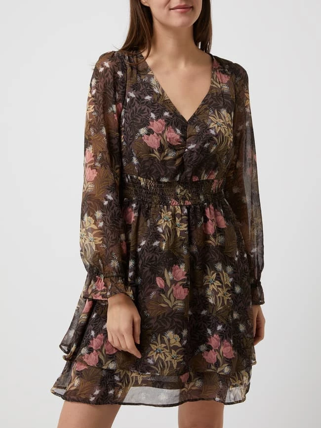 Only Kleid Aus Chiffon Modell 'Phoebe' - Olivgrün – Bild 4