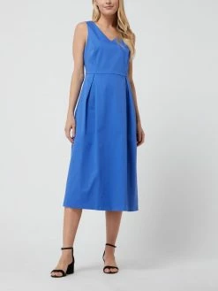 Montego Midikleid Mit Kellerfalten - Blau